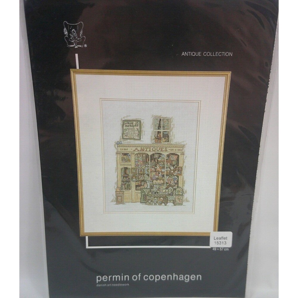 Permin of Copenhagen Antique Collection Cross Stitch Chart Antiques Shop 15313